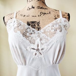 Vintage Saab Lingerie Full Length Slip Size Medium